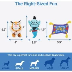 Disney Aladdin's Magic Lamp Hide & Seek Puzzle Plush Squeaky Dog Toy -Happy Paw Shop 220552 PT2. AC SS1800 V1624689748