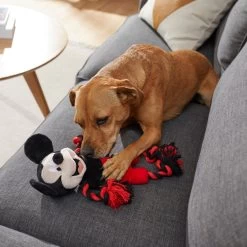 Disney Mickey Mouse Plush With Rope Squeaky Dog Toy -Happy Paw Shop 220775 PT3. AC SS1800 V1624648731