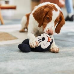 Disney Mickey Mouse Round Plush Squeaky Dog Toy -Happy Paw Shop 220777 PT2. AC SS1800 V1612364914