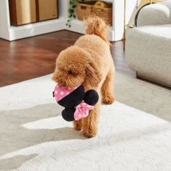 Disney Minnie Mouse Bow Round Plush Squeaky Dog Toy -Happy Paw Shop 220797 PT2. AC SS1800 V1612365210