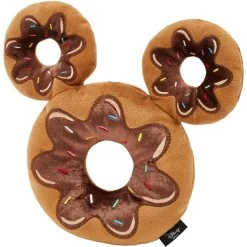 Disney Mickey Mouse Donut Plush Squeaky Dog Toy