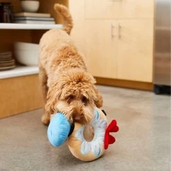 Disney Donald Duck Donut Plush Squeaky Dog Toy -Happy Paw Shop 230765 PT2. AC SS1800 V1612365542