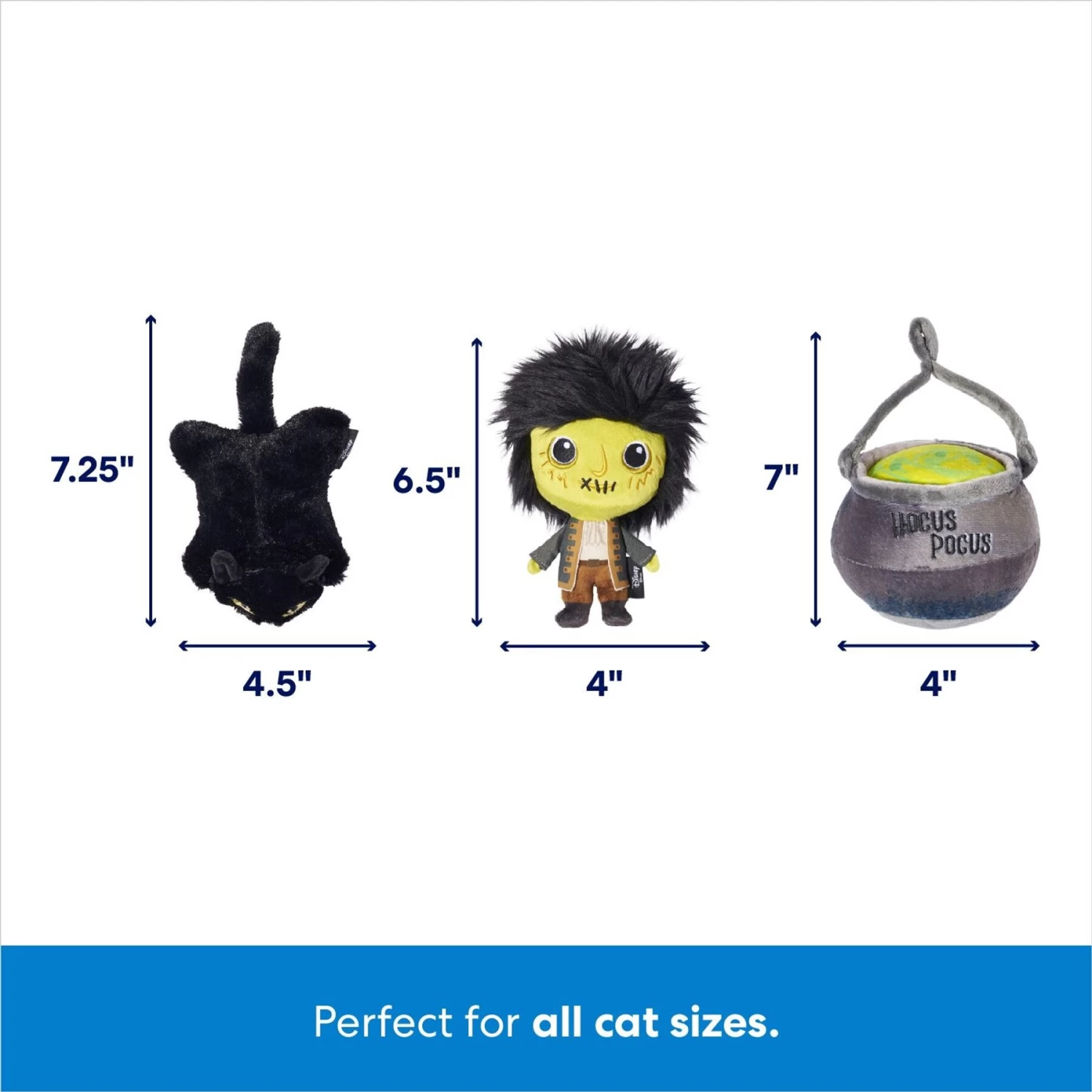 Disney Halloween Hocus Pocus Plush Cat Toy With Catnip 2 Disney Halloween Hocus Pocus Plush Cat Toy With Catnip - Image 2