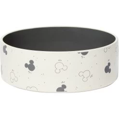 Disney Mickey Mouse Watercolor Silhouette No-Skid Ceramic Dog & Cat Bowl