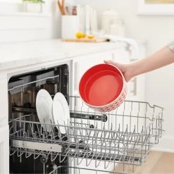 Disney Mickey Mouse Red Deco No-Skid Ceramic Dog & Cat Bowl -Happy Paw Shop 280602 PT6. AC SS1800 V1629987619