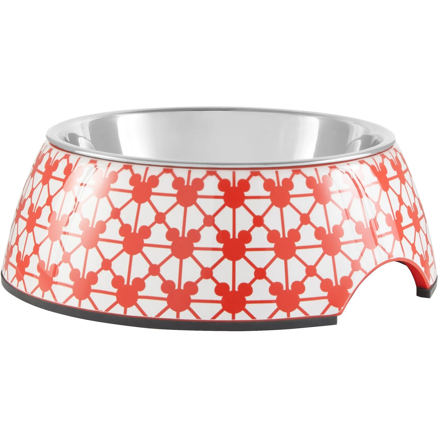Disney Mickey Mouse Red Deco Stainless Steel & Melamine Dog & Cat Bowl 1 Disney Mickey Mouse Red Deco Stainless Steel & Melamine Dog & Cat Bowl