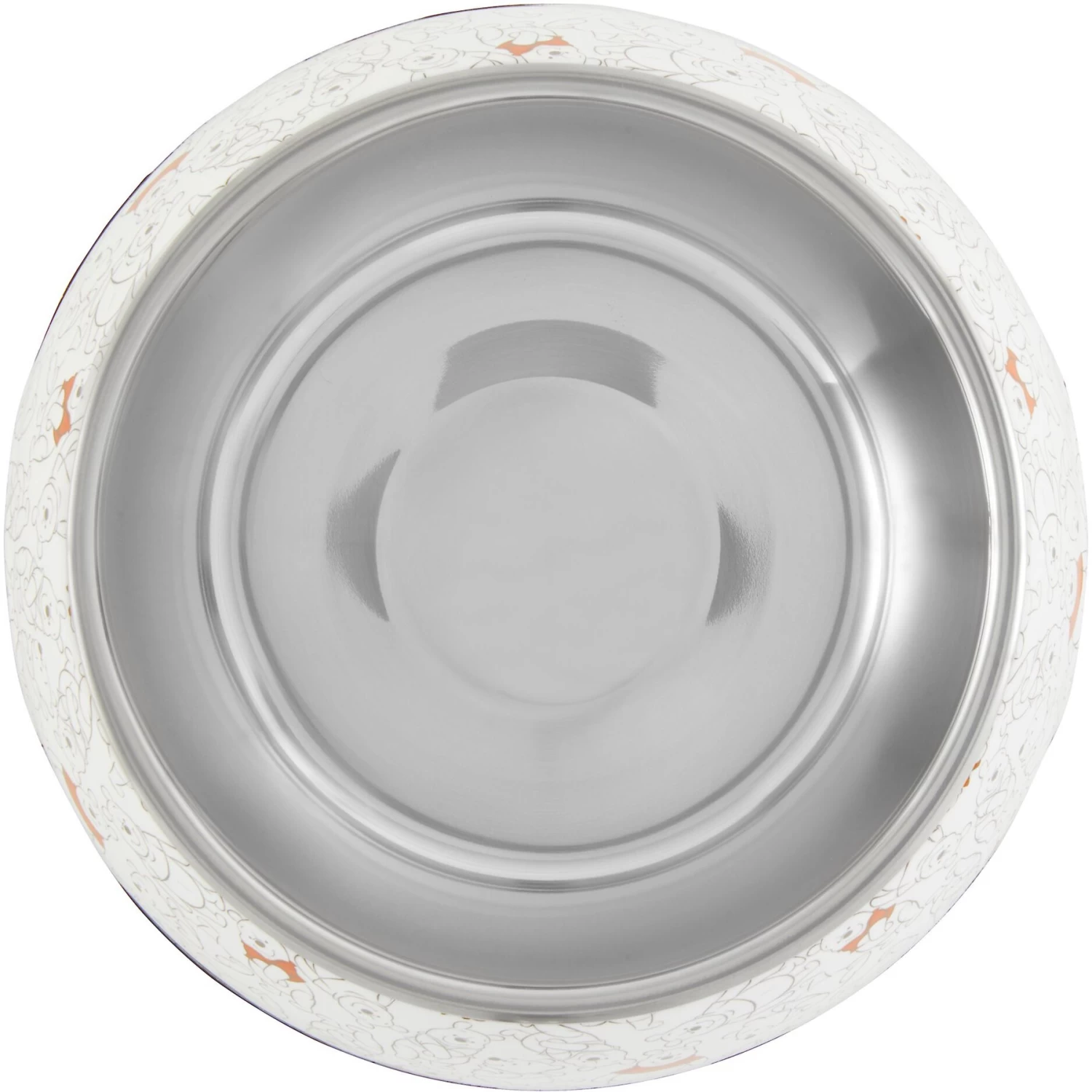Disney Winnie The Pooh Non-Skid Stainless Steel With Melamine Stand Dog & Cat Bowl, Orange 4 Disney Winnie The Pooh Non-Skid Stainless Steel With Melamine Stand Dog & Cat Bowl, Orange - Image 4