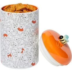 Disney Winnie The Pooh Orange Ceramic Dog & Cat Treat Jar -Happy Paw Shop 280636 PT4. AC SS1800 V1628535484