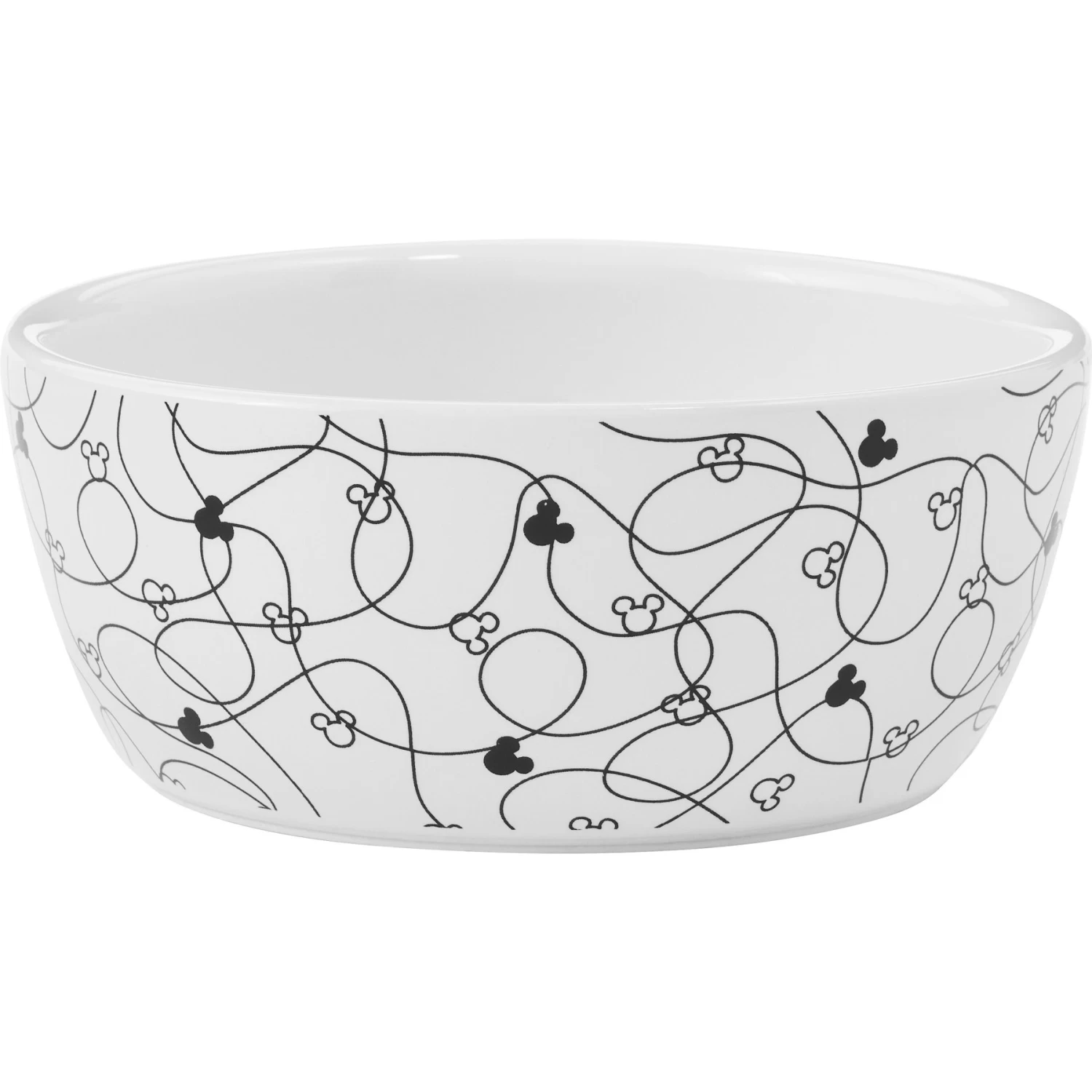 Disney Mickey Lines Non-Skid Ceramic Cat Bowl 1 Disney Mickey Lines Non-Skid Ceramic Cat Bowl