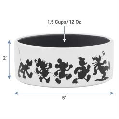 Disney Mickey Mouse Non-Skid Ceramic Dog & Cat Bowl 7 Disney Mickey Mouse Non-Skid Ceramic Dog & Cat Bowl -Happy Paw Shop 291422 PT1. AC SS1800 V1634062732