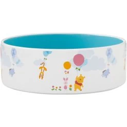 Disney Winnie The Pooh Non-Skid Ceramic Dog & Cat Bowl