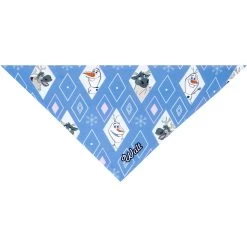 Disney Frozen's Olaf Diamond Pattern Personalized Dog & Cat Bandana -Happy Paw Shop 294289 PT3. AC SS1800 V1625152656