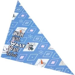 Disney Frozen's Olaf Diamond Pattern Personalized Dog & Cat Bandana -Happy Paw Shop 294289 PT4. AC SS1800 V1625158074