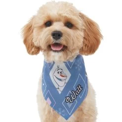 Disney Frozen's Olaf Diamond Pattern Personalized Dog & Cat Bandana -Happy Paw Shop 294289 PT6. AC SS1800 V1625155100