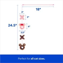 Disney Mickey & Minnie Mouse Donut Teaser Cat Toy With Catnip 4 Disney Mickey & Minnie Mouse Donut Teaser Cat Toy With Catnip -Happy Paw Shop 299005 PT1. AC SS1800 V1701364867