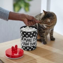 Disney Minnie Mouse Peek-A-Boo Melamine Dog & Cat Treat Jar -Happy Paw Shop 315289 PT3. AC SS1800 V1647281969