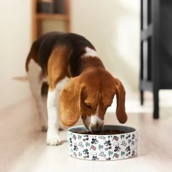 Disney Mickey Mouse Americana Non-Skid Ceramic Dog & Cat Bowl -Happy Paw Shop 315353 PT2. AC SS1800 V1647283463