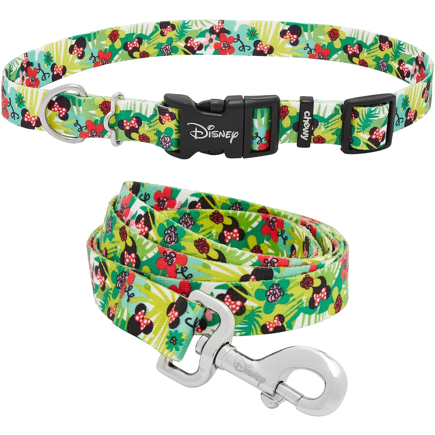Disney Minnie Mouse Hawaiian Dog Collar & Disney Minnie Mouse Hawaiian Dog Leash 1 Disney Minnie Mouse Hawaiian Dog Collar & Disney Minnie Mouse Hawaiian Dog Leash