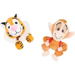 Disney Aladdin Rajah & Abu Plush Cat Toy With Catnip, 2 Count