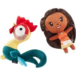 Disney Princess Moana Plush Squeaky Dog Toy, 2 Count
