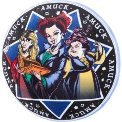 Disney Halloween Hocus Pocus Amuck Round Plush Squeaky Dog Toy