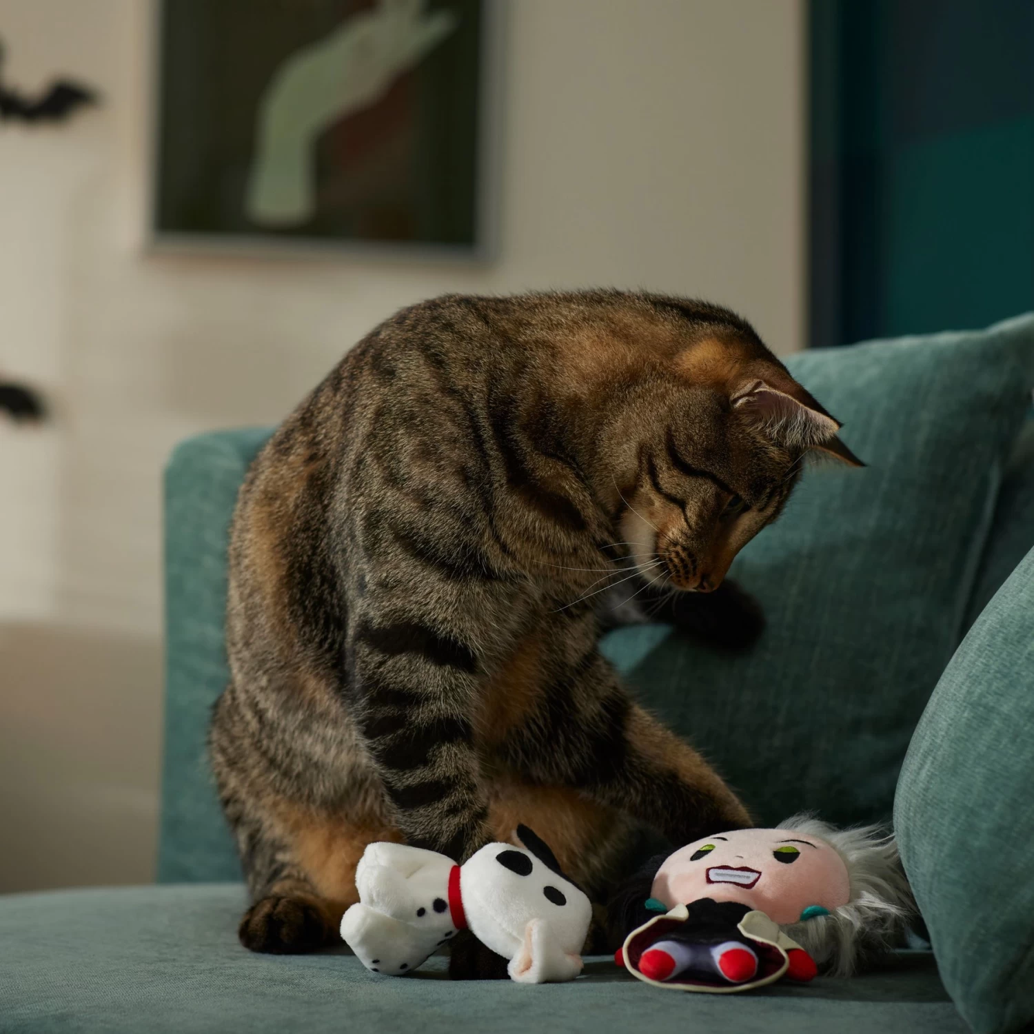 Disney Halloween Villains Cruella De Vil & Dalmatian Plush Cat Toy With Catnip, 2 Count 3 Disney Halloween Villains Cruella De Vil & Dalmatian Plush Cat Toy With Catnip, 2 Count - Image 3