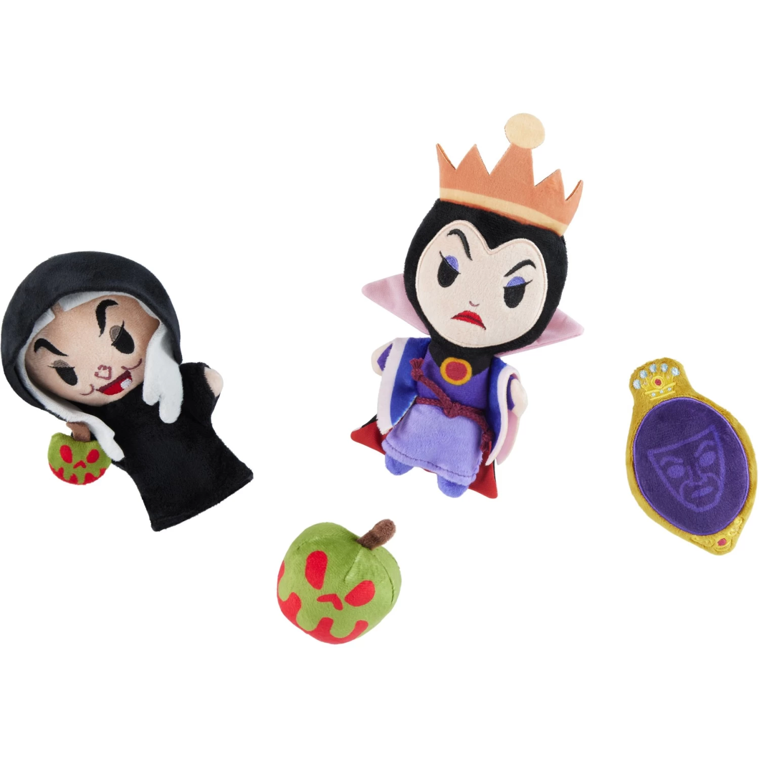 Disney Villains Evil Queen & Witch Plush Cat Toy With Catnip, 4 Count 1 Disney Villains Evil Queen & Witch Plush Cat Toy With Catnip, 4 Count