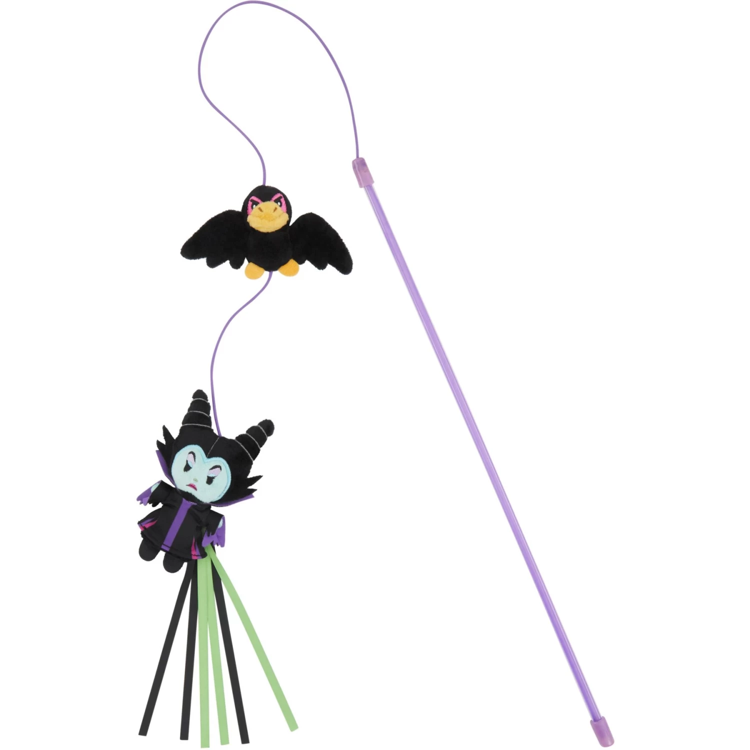 Disney Villains Maleficent & Raven Teaser Wand Cat Toy With Catnip 1 Disney Villains Maleficent & Raven Teaser Wand Cat Toy With Catnip