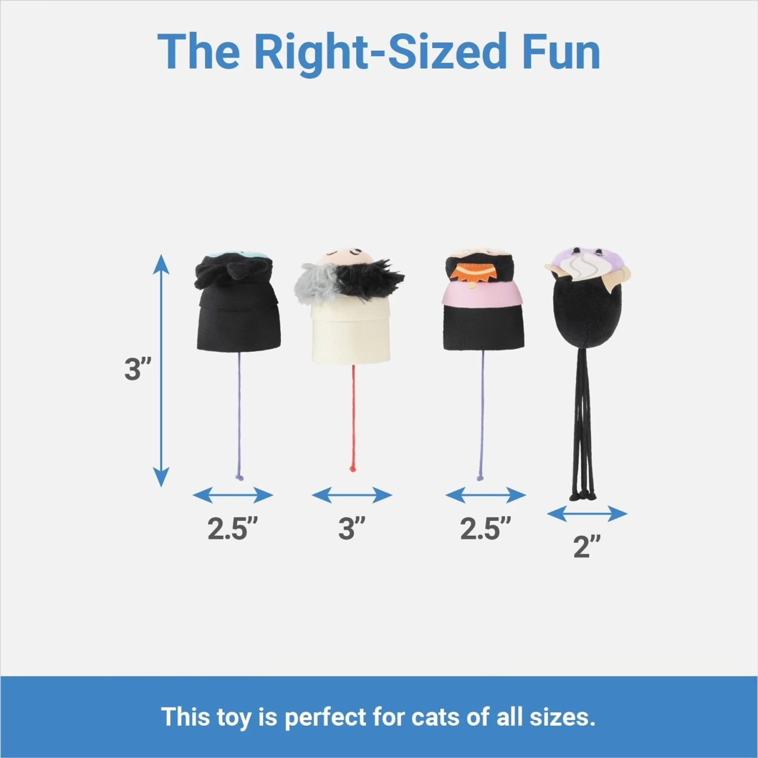 Disney Halloween Villains Mice Cat Toy With Catnip 2 Disney Halloween Villains Mice Cat Toy With Catnip - Image 2