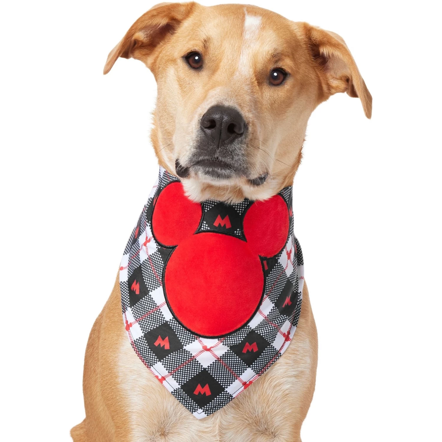 Disney Mickey Mouse Plaid Dog & Cat Bandana 3 Disney Mickey Mouse Plaid Dog & Cat Bandana - Image 3