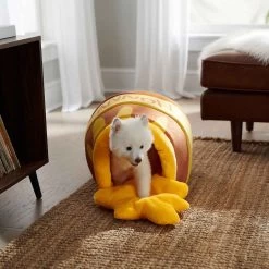 Disney Winnie The Pooh Pet Bed & Disney Winnie The Pooh Honey Pot Covered Cat & Dog Bed -Happy Paw Shop 370384 PT8. AC SS1800 V1645808185