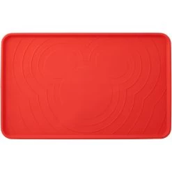 Disney Mickey Silicone Dog & Cat Food Mat & Disney Mickey Mouse Red Deco No-Skid Ceramic Dog & Cat Bowl -Happy Paw Shop 623462 PT1. AC SS1800 V1661896092