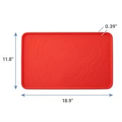 Disney Mickey Silicone Dog & Cat Food Mat & Disney Mickey Mouse Red Deco Stainless Steel & Melamine Dog & Cat Bowl -Happy Paw Shop 623470 PT2. AC SS1800 V1662040128