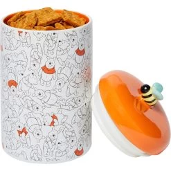 Disney Table Scraps Winnie The Pooh Organic Honey Roasted Turkey Recipe Dog Treats, 5-oz Bag & Disney Winnie The Pooh Orange Ceramic Dog & Cat Treat Jar -Happy Paw Shop 623486 PT7. AC SS1800 V1661896276