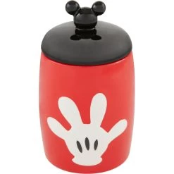 Disney Table Scraps Mickey Mouse Hot Diggity Dog Recipe Upcycled Jerky Dog Treats, 5-oz Bag & Disney Mickey Mouse Ceramic Dog & Cat Treat Jar -Happy Paw Shop 623510 PT5. AC SS1800 V1661895959