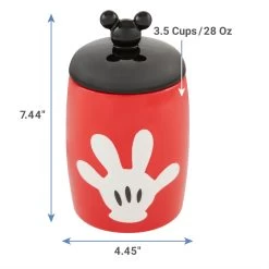 Disney Table Scraps Mickey Mouse Hot Diggity Dog Recipe Upcycled Jerky Dog Treats, 5-oz Bag & Disney Mickey Mouse Ceramic Dog & Cat Treat Jar -Happy Paw Shop 623510 PT6. AC SS1800 V1661896637