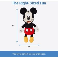 Disney Mickey Mouse Plush Kicker Cat Toy With Catnip + 3 Items -Happy Paw Shop 929462 PT2. AC SS1800 V1690897396